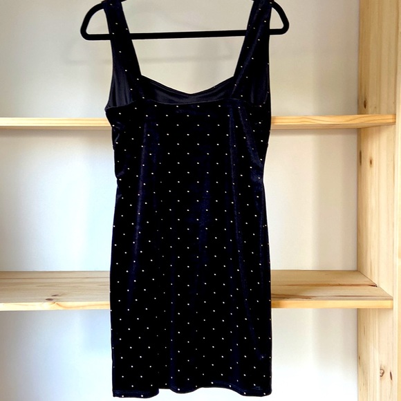 Forever 21 Black Velour Mini Dress - Picture 4 of 4